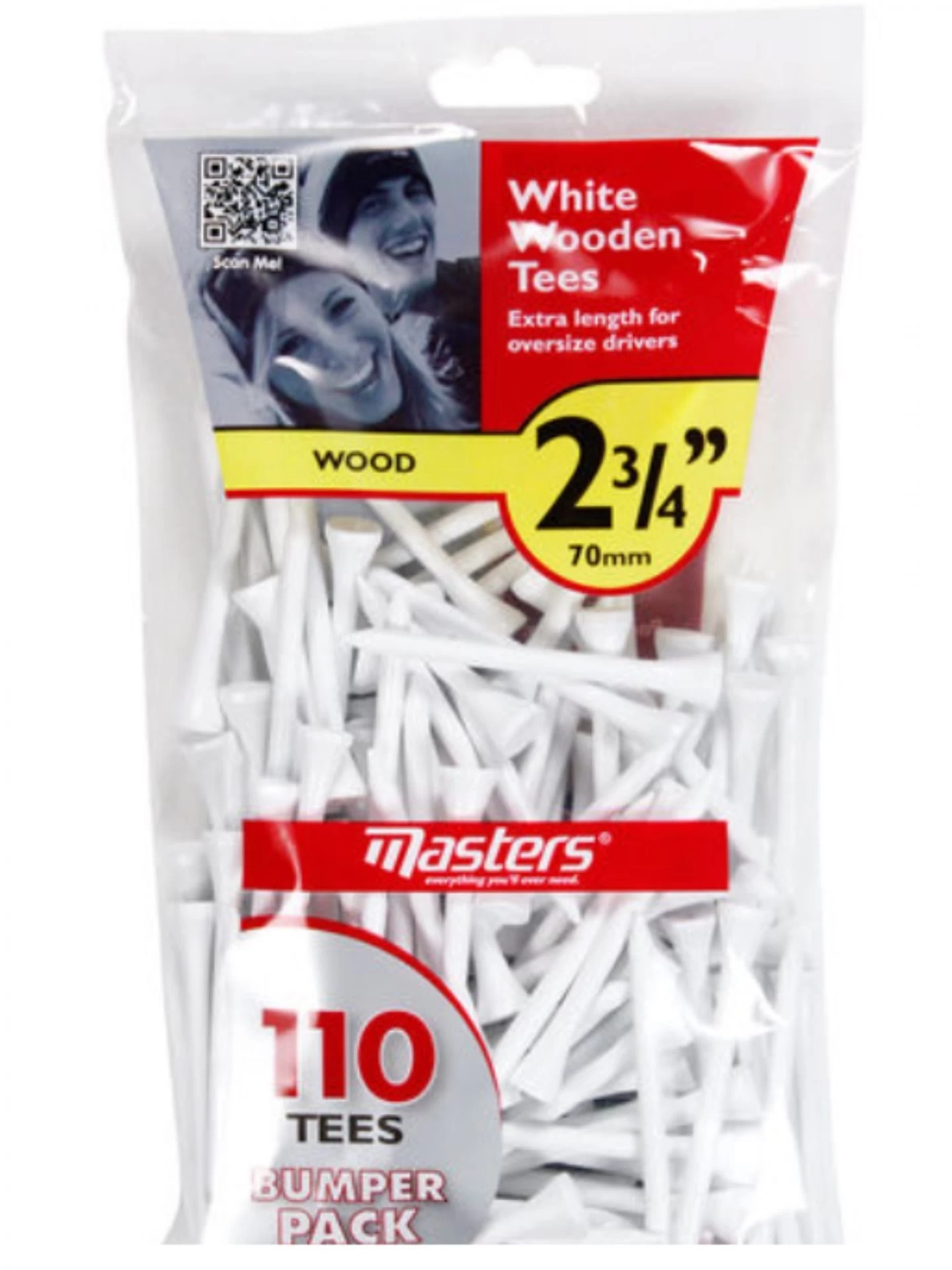 Bumpa Bag Wood Tees 2 3/4 White Bag 110 1 Bumpa Bag Wood Tees 2 3/4 White Bag 110